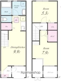 サンハイム・ユタカ【1階】の間取り