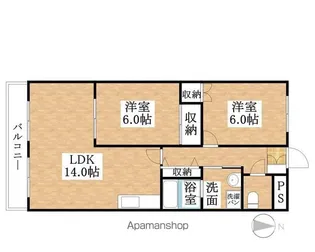 ウィン・ベルⅡ【1階】の間取り