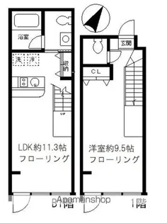 グランアセット月島【1階】の間取り
