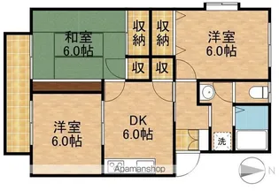 ドリームハイツカワセⅡ【2階】の間取り