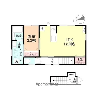 INTEGRAL ISHIKURAMACHI【2階】の間取り
