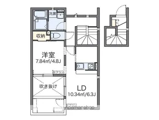 レオネクストかきの木【201号室】の間取り
