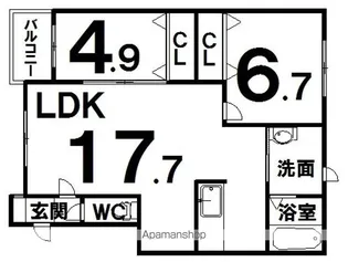 CIELO(シエロ)【202号室】の間取り