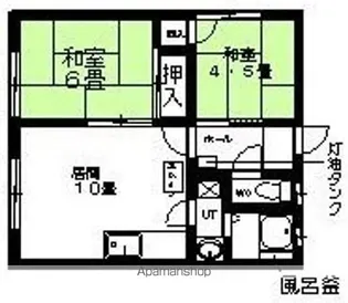 南ハイツ【7号室】の間取り