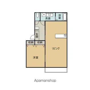 岩手県滝沢市穴口【アパート】の間取り