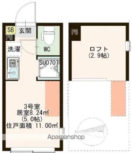 クラッセ小岩【1階】の間取り