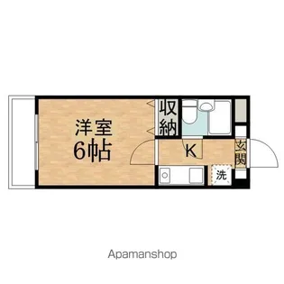 ラレーブ日野【404号室】の間取り