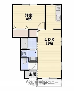 エルメゾン桜ヶ丘【1階】の間取り