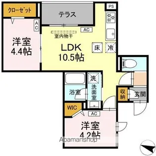 セレスティア中野鷺ノ宮【1階】の間取り