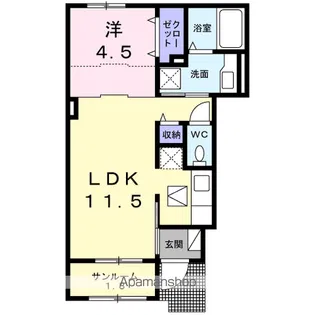 アフェクト K【1階】の間取り