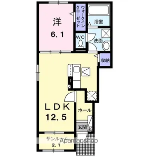 ルミエール【1階】の間取り