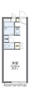 レオパレスKAMIX【2階】の間取り