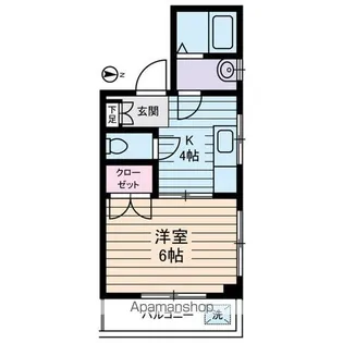 ハイツ リバーランド【4階】の間取り