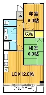 ラフィーネ丸武【305号室】の間取り