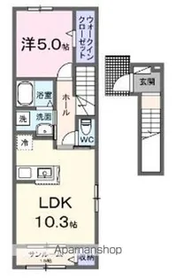 ONE THOUSAND Ⅰ【2階】の間取り