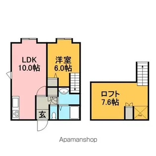 ハイデンス曙【2階】の間取り