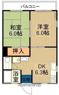 ハイム1.5百槻【203号室】の間取り