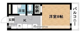 カレントシティー夏見【1階】の間取り