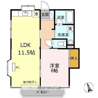 メゾンK Ⅲ【2階】の間取り