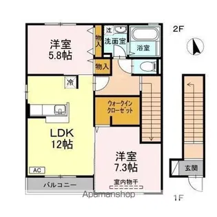 グランパ【2階】の間取り