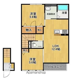 サンケイ西の内【2階】の間取り