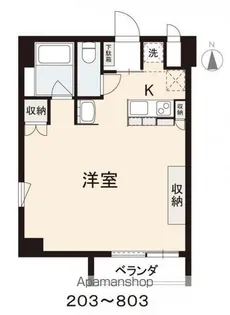 コリドールベイ【4階】の間取り