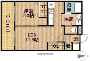 シルヴァーノ【2階】の間取り