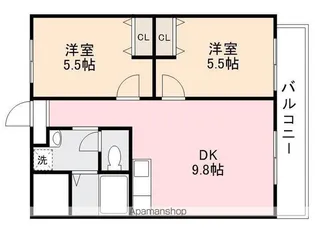 ドミールサニー丹生【2階】の間取り
