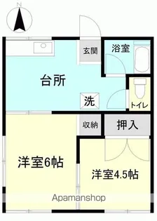 柏コーポ【103号室】の間取り