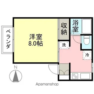 メゾンウェーブ【B号室】の間取り