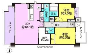 プレイズ塚口【501号室】の間取り