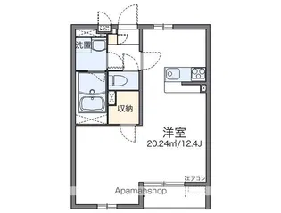レオネクストJIN【202号室】の間取り