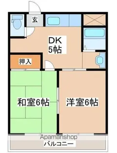 平和コーポ2号館【2階】の間取り