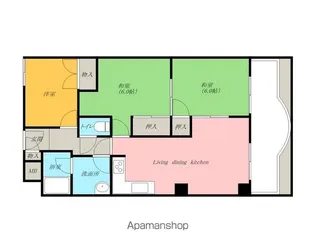 フィアテル岸和田【402号室】の間取り