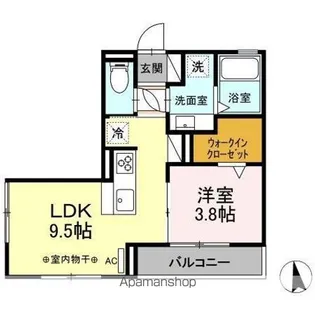ONE TERMINAL PLACE(ワンターミナルプレイス)【1階】の間取り
