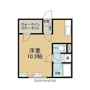 フレンドリー卸町1号館【107号室】の間取り