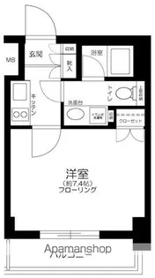 エスコート西新宿【4階】の間取り