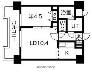 UURコート札幌北三条【2階】の間取り