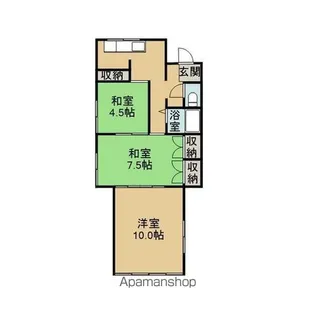 上堂ハイツ【2階】の間取り