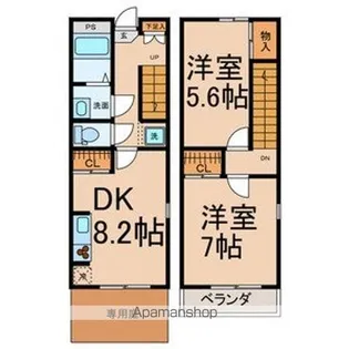 ヴェルコメン Ⅱ【102号室号室】の間取り