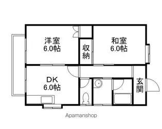 サンシティB【1階】の間取り