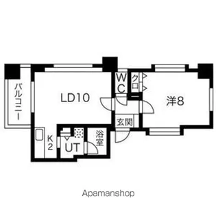 ノヴァ大通II【4階】の間取り