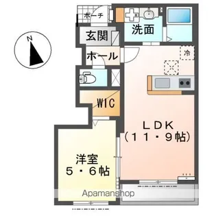 パルティールⅡ・桜香【1階】の間取り