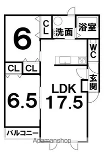 タネットK館【1階】の間取り