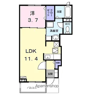 フェアリーベル【1階】の間取り