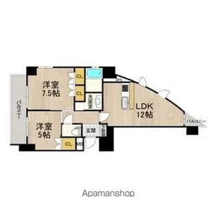 フロンティアタワー日本橋【11階】の間取り