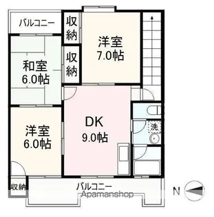 吉本マンション【202号室】の間取り