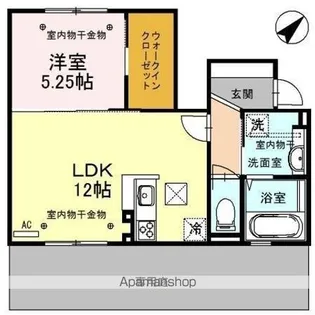 ラパン 花棟【1階】の間取り