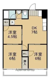 ウイング春日Ⅰ【1階】の間取り