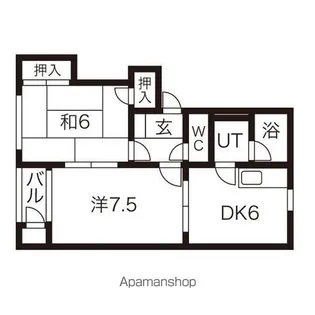 アップルヴィレッジX【2階】の間取り